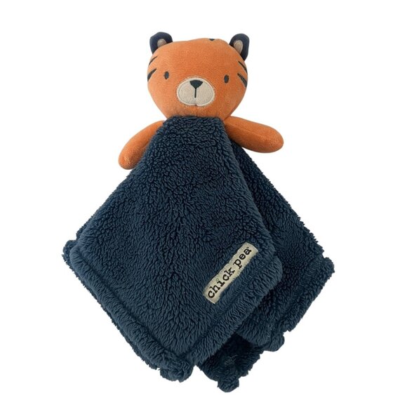 Other - Chick Pea Tiger Lovey Security Blanket Plush Blue Orange Baby Comforter‎ Toy